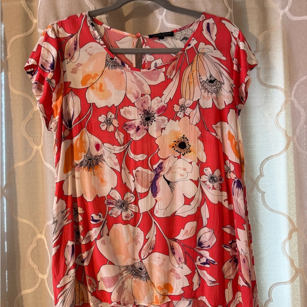 Christian Siriano Floral Top
